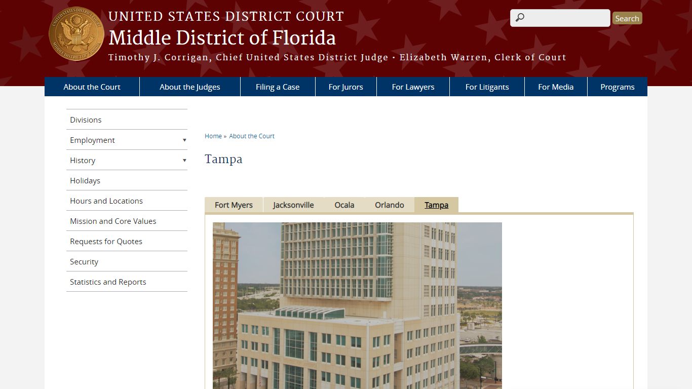 Tampa | Middle District of Florida | United States District Court